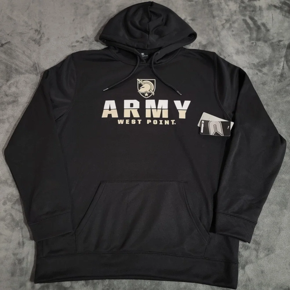 Army West Point Black Knights Hoodie Men XL Black Colosseum NCAA Sweatshirt NWT